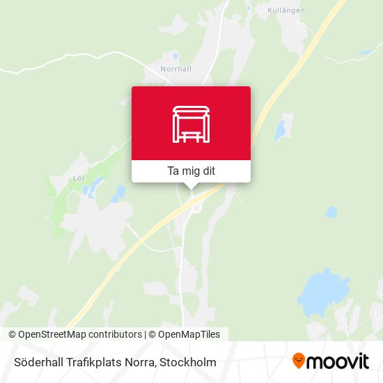 Söderhall Trafikplats Norra karta