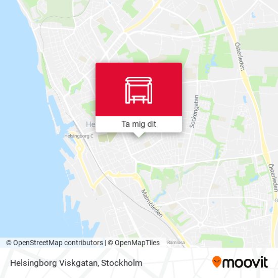 Helsingborg Viskgatan karta