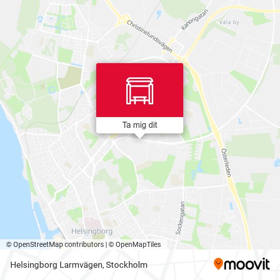Helsingborg Larmvägen karta
