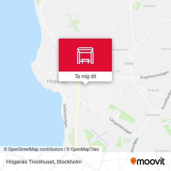 Höganäs Tivolihuset karta
