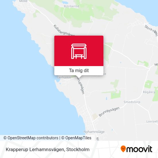 Krapperup Lerhamnsvägen karta