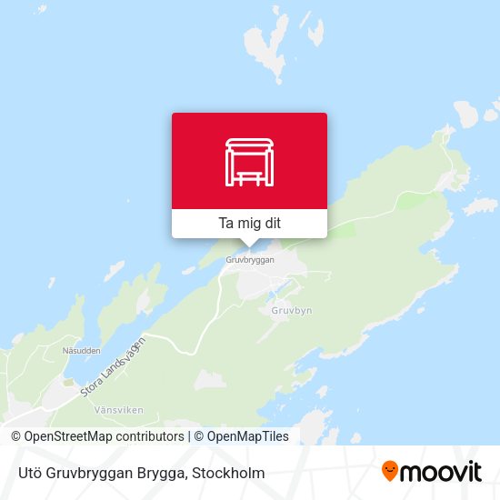 Utö Gruvbryggan Brygga karta