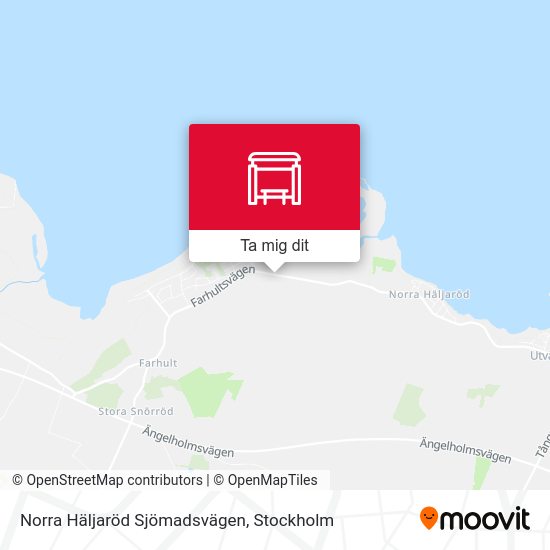 Norra Häljaröd Sjömadsvägen karta