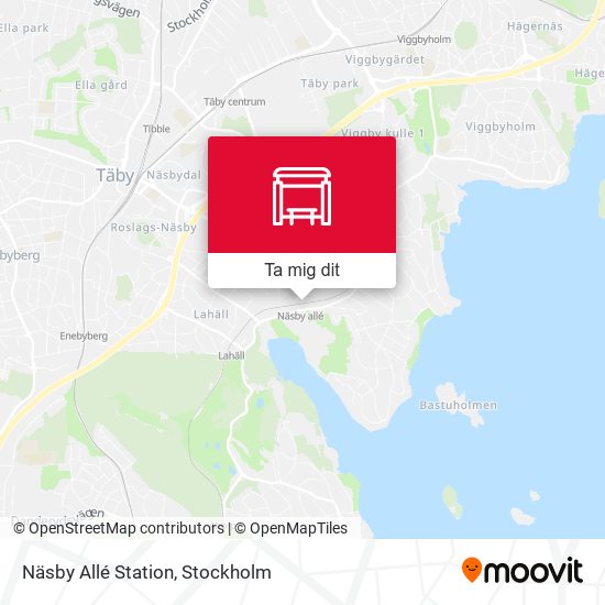 Näsby Allé Station karta
