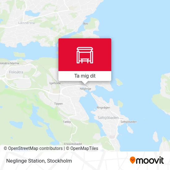 Neglinge Station karta