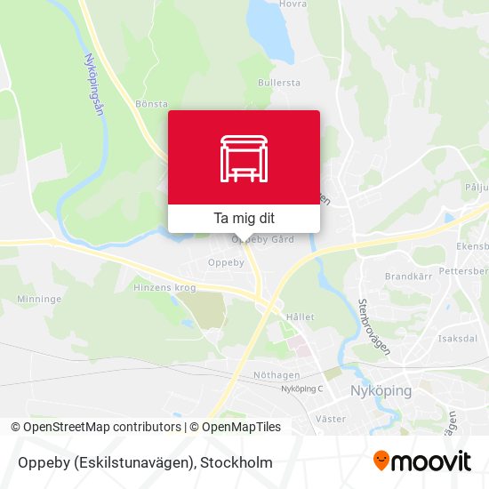 Oppeby (Eskilstunavägen) karta