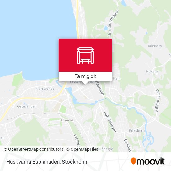 Huskvarna Esplanaden karta