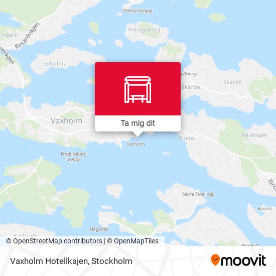 Vaxholm Hotellkajen karta