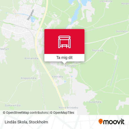 Lindås Skola karta
