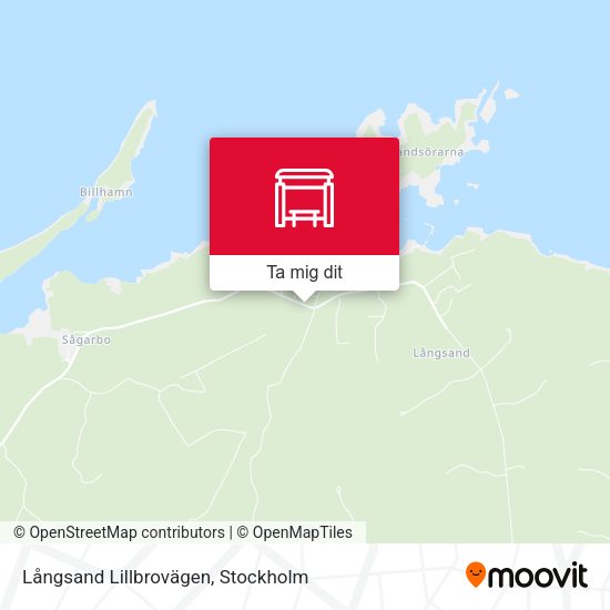 Långsand Lillbrovägen karta