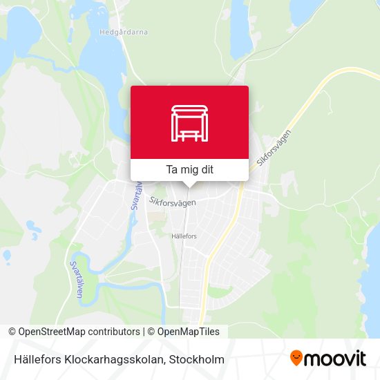 Hällefors Klockarhagsskolan karta