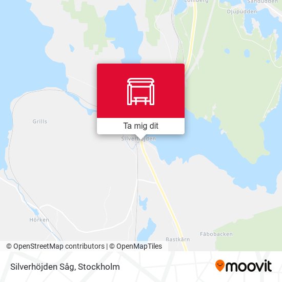 Silverhöjden Såg karta