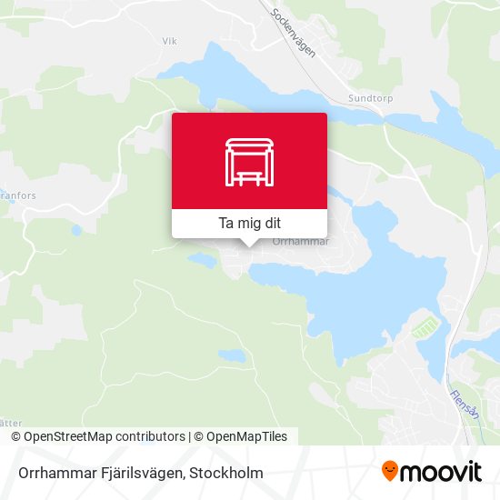 Orrhammar Fjärilsvägen karta