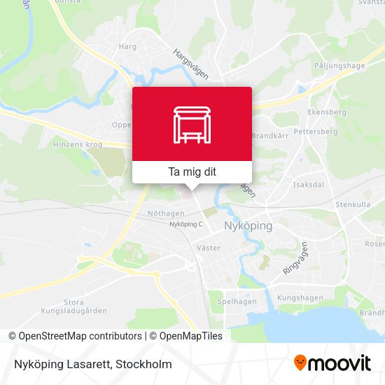 Nyköping Lasarett karta