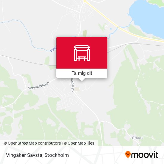 Vingåker Sävsta karta