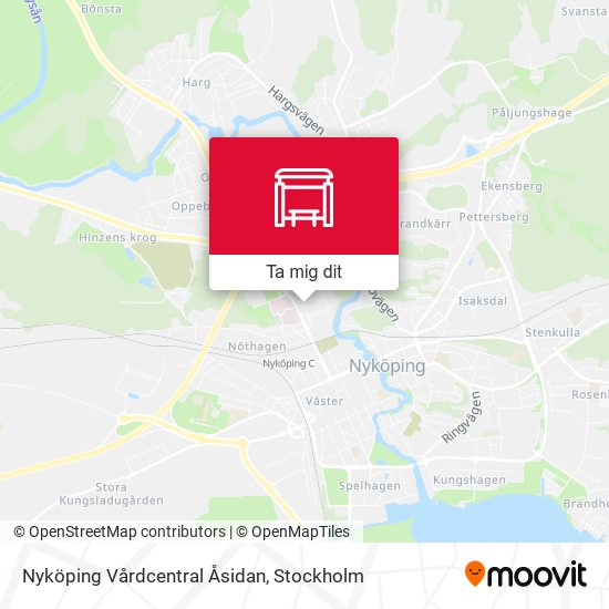 Nyköping Vårdcentral Åsidan karta