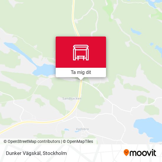 Dunker Vägskäl karta