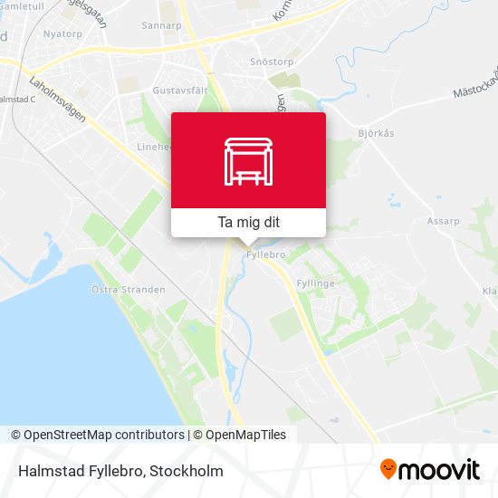 Halmstad Fyllebro karta