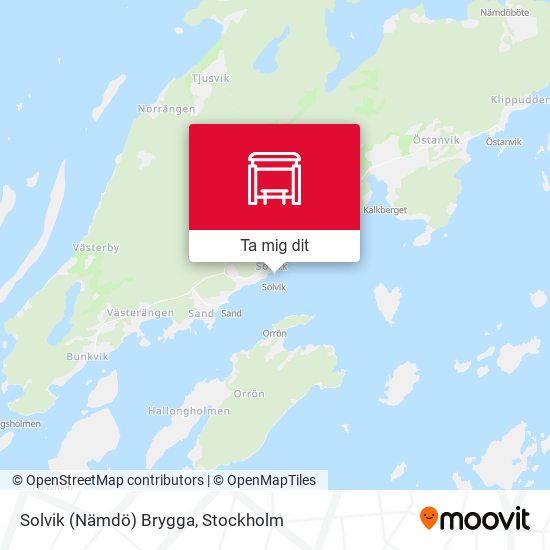 Solvik (Nämdö) Brygga karta