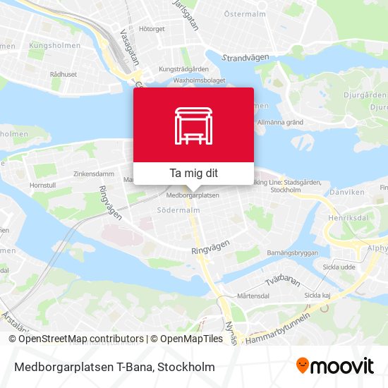 Medborgarplatsen T-Bana karta