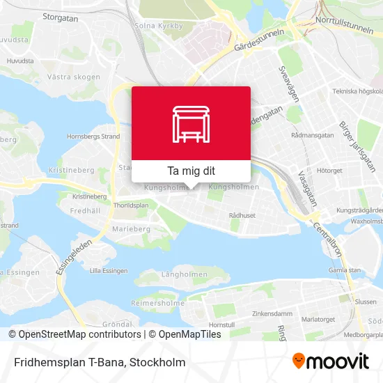Fridhemsplan T-Bana karta