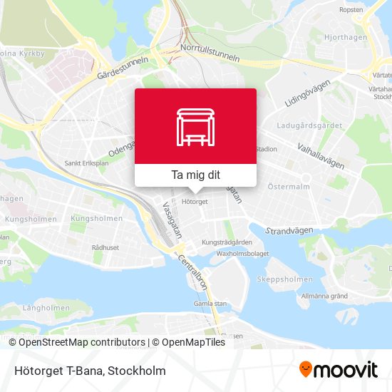 Hötorget T-Bana karta