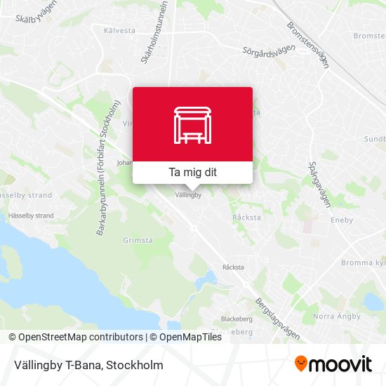Vällingby T-Bana karta