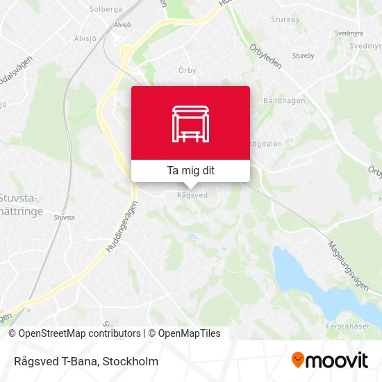 Rågsved T-Bana karta
