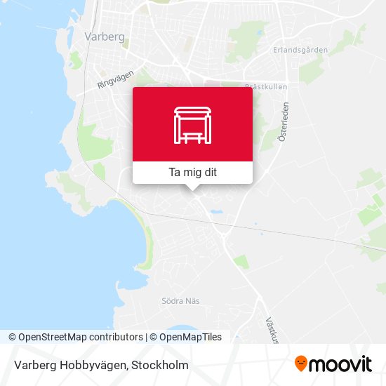 Varberg Hobbyvägen karta