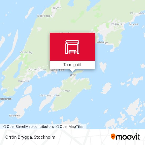 Orrön Brygga karta