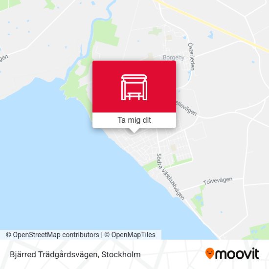 Bjärred Trädgårdsvägen karta