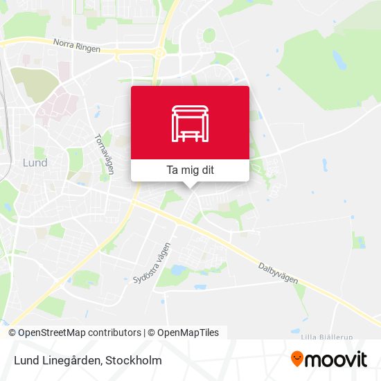Lund Linegården karta