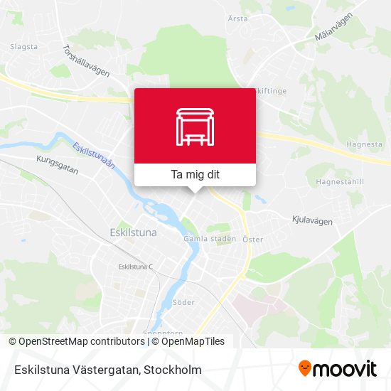 Eskilstuna Västergatan karta