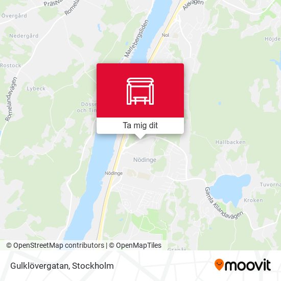 Gulklövergatan karta