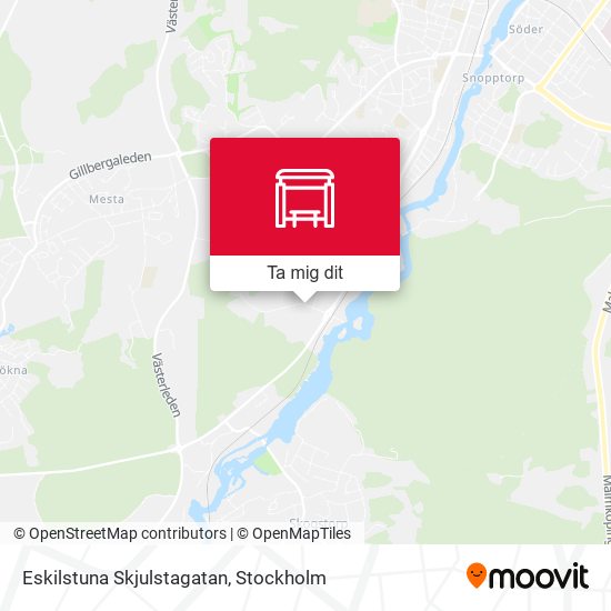 Eskilstuna Skjulstagatan karta