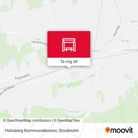 Hallsberg Kommunalkontor karta