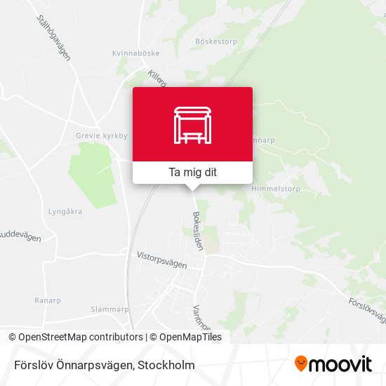 Förslöv Önnarpsvägen karta