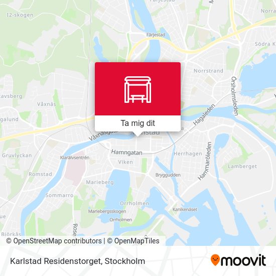 Karlstad Residenstorget karta