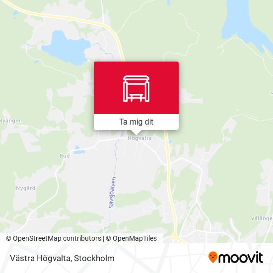 Västra Högvalta karta