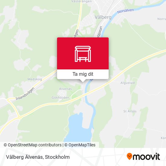 Vålberg Älvenäs karta
