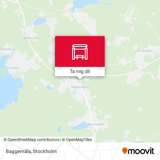 Baggemåla karta