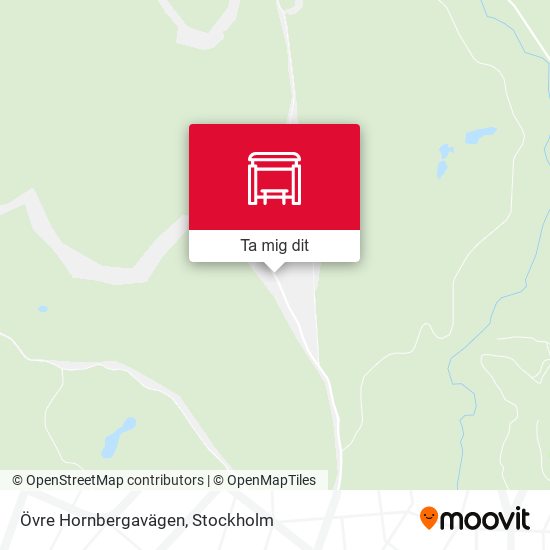Övre Hornbergavägen karta