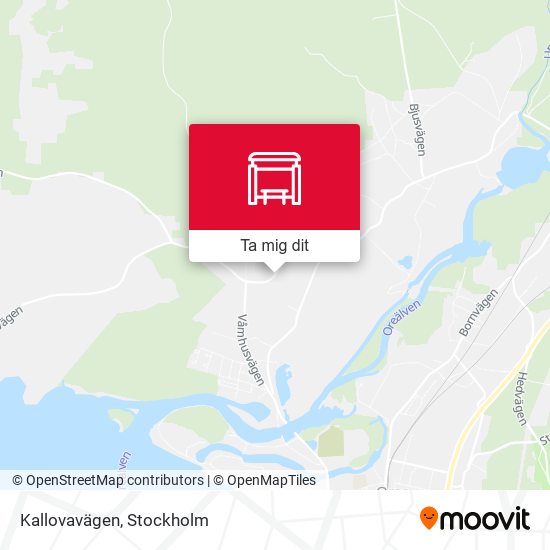 Kallovavägen karta