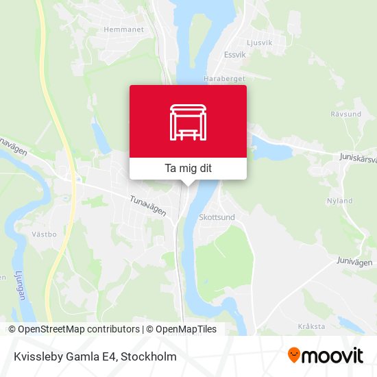 Kvissleby Gamla E4 karta