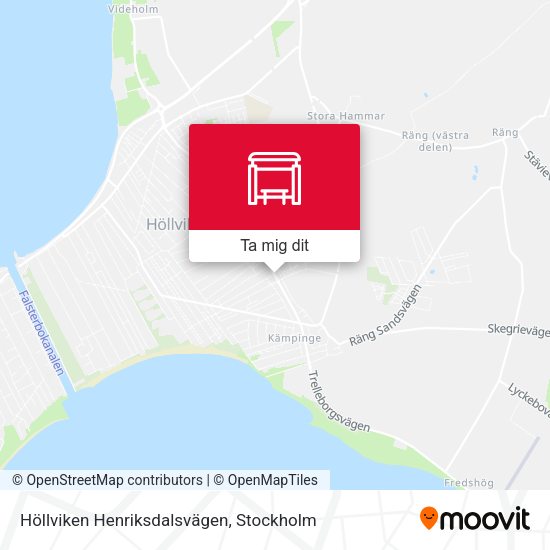 Höllviken Henriksdalsvägen karta