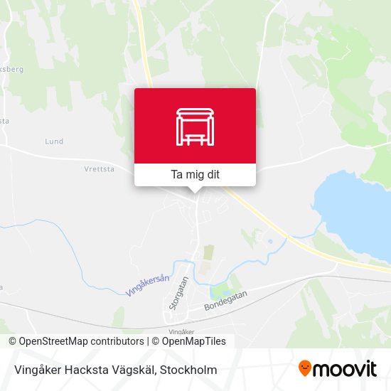 Vingåker Hacksta Vägskäl karta