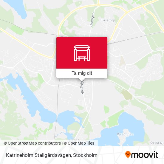 Katrineholm Stallgårdsvägen karta