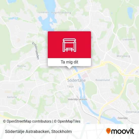 Södertälje Astrabacken karta