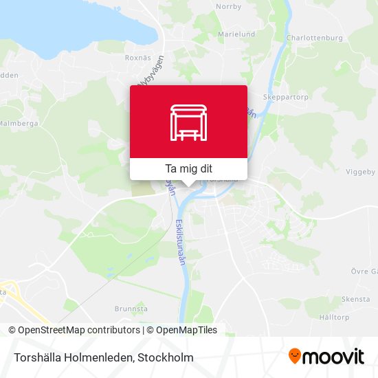 Torshälla Holmenleden karta