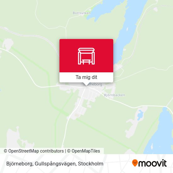 Björneborg, Gullspångsvägen karta